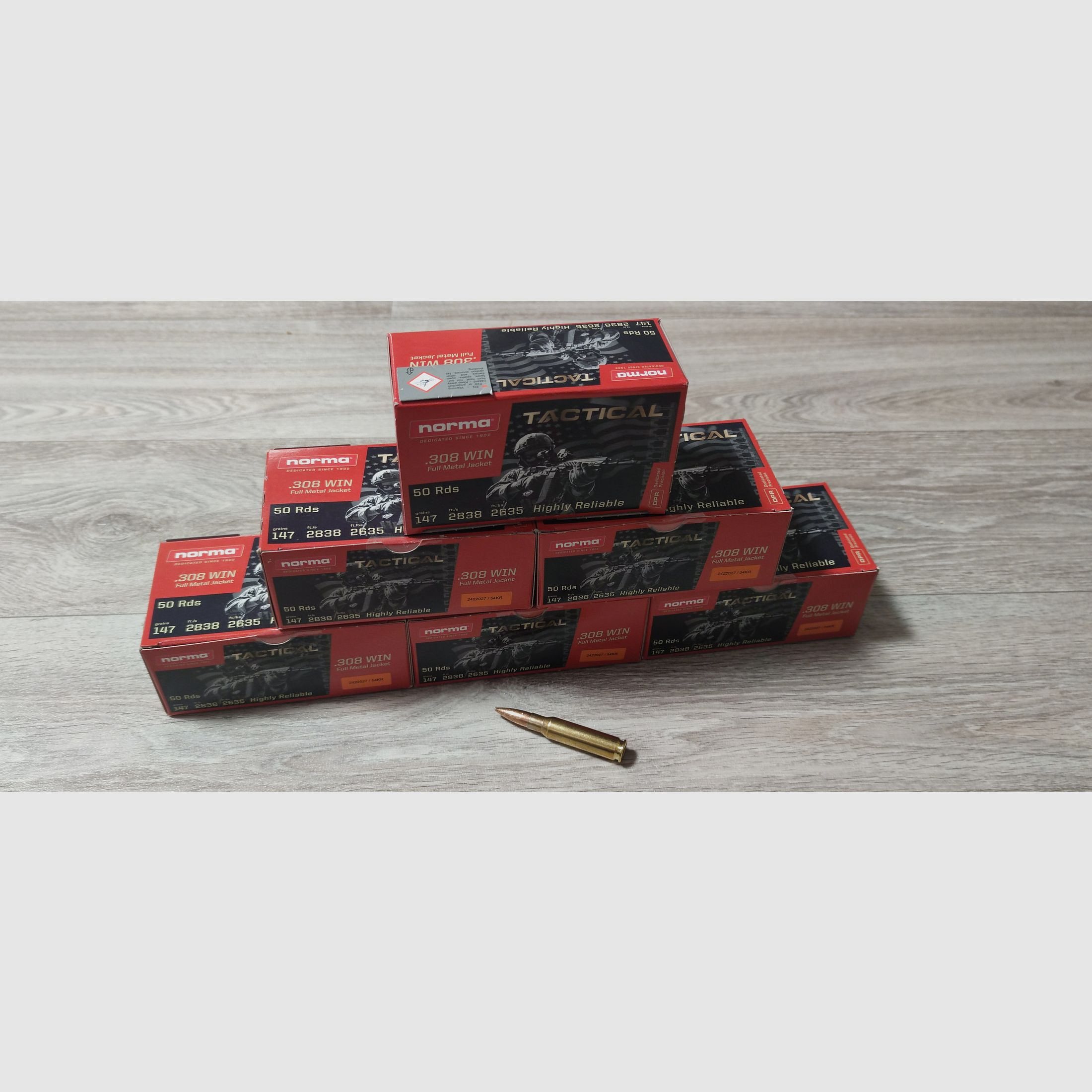 Norma Tactical FMJ .308 Win 147gr/9,5g