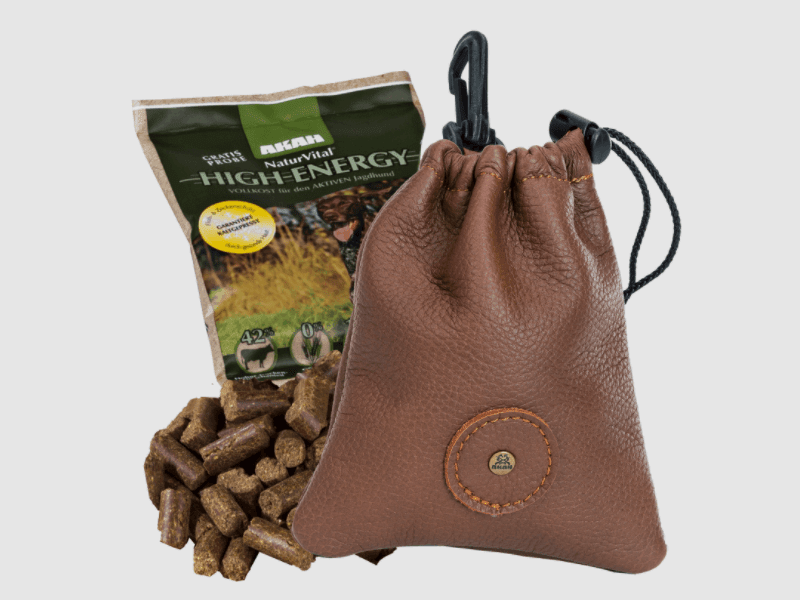 AKAH Bolsa de golosinas de cuero de alce