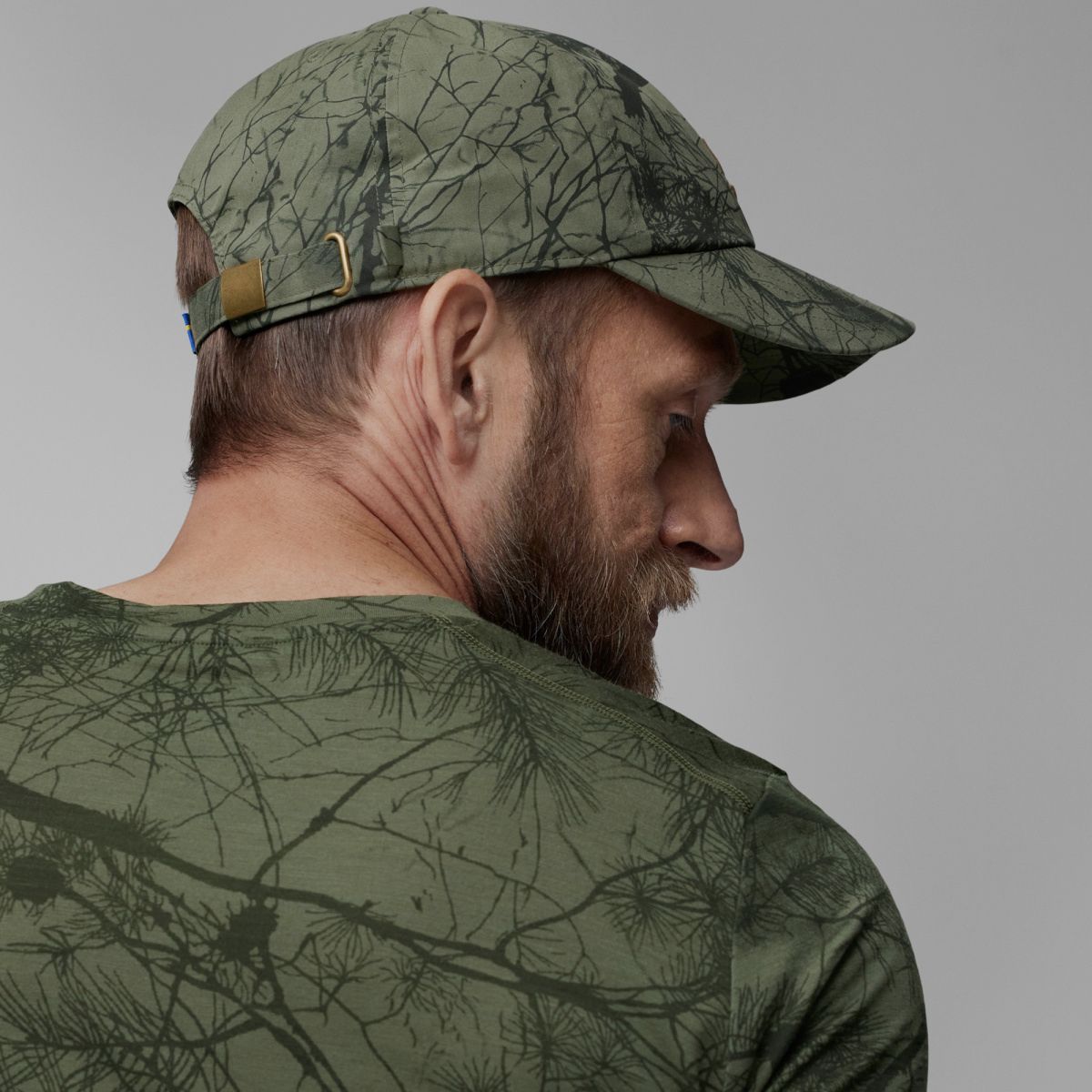 FJÄLLRÄVEN Lappland Camo Cap Green Camo