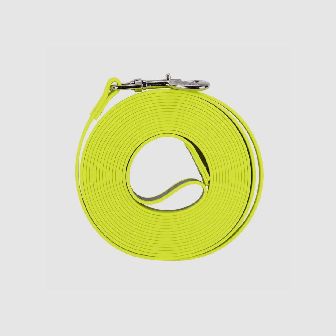 Reflective silicone leash yellow fluorescent 5m x 2cm, image 2 of 6