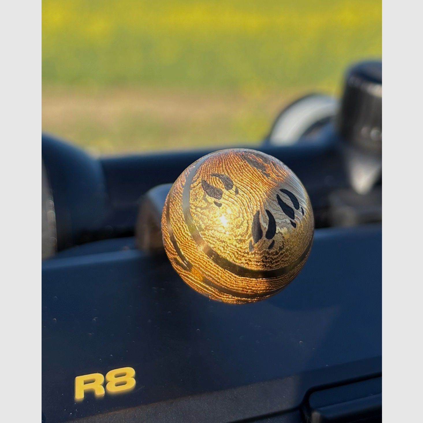Bolt handle ball - one-off - custom-made - 24k gold!
