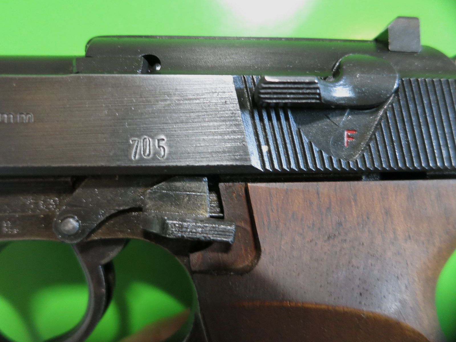 Walther P38 (P.38), WaA 359, 9 mm Luger, Walther/Zella-Mehlis, Schlitten P1      #56