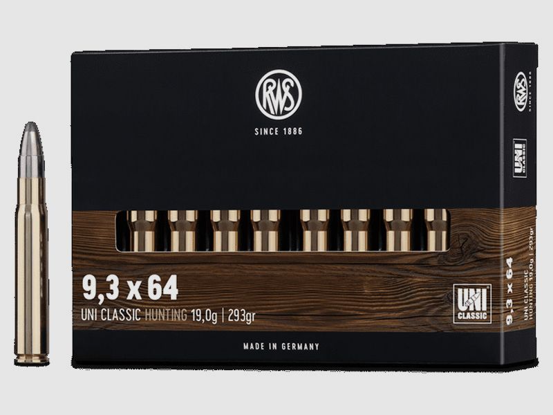 RWS 9,3x64 UNI Classic 19,0g - 293gr
