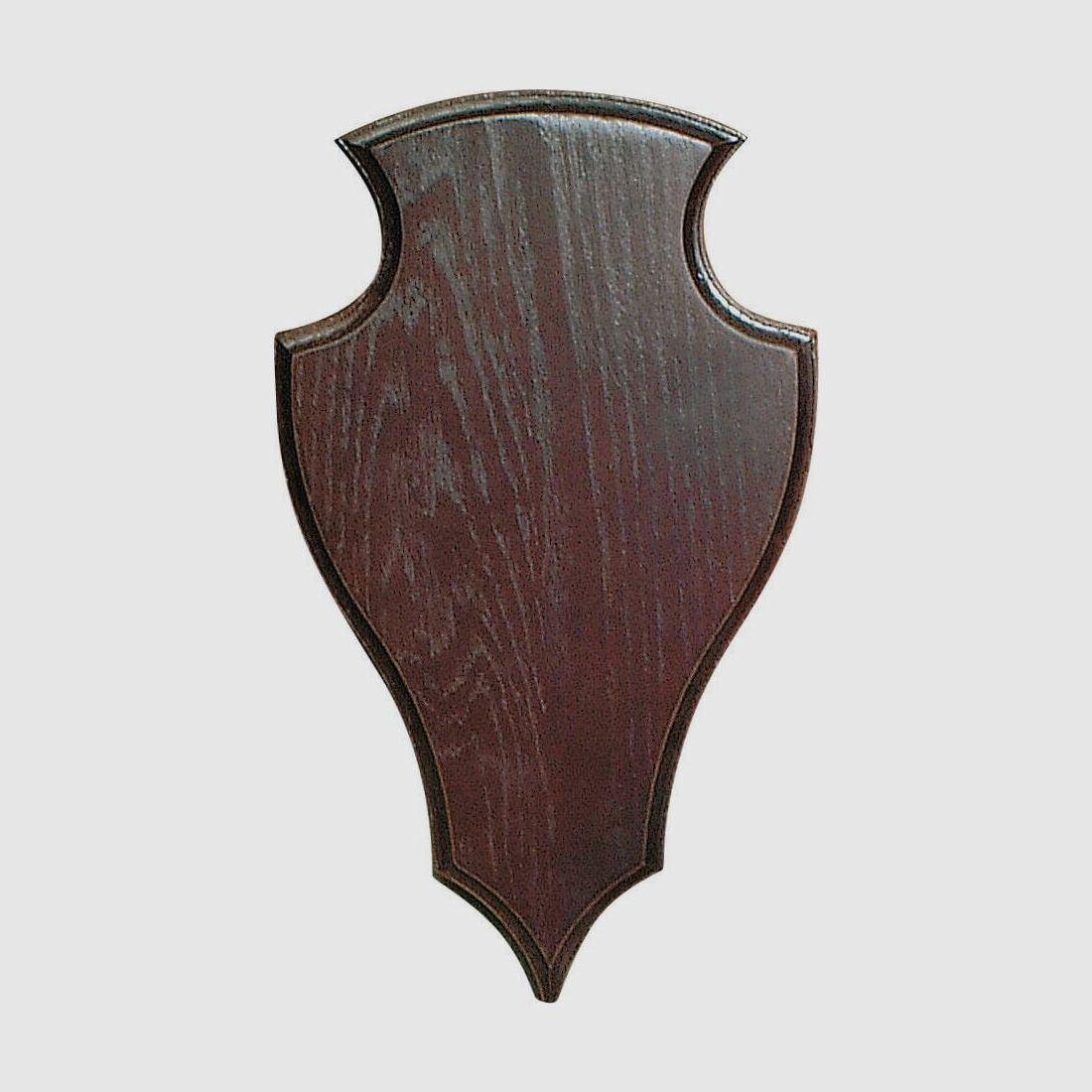 Massives Eichenschild für Damwild – Spitz – 29 x 17 cm