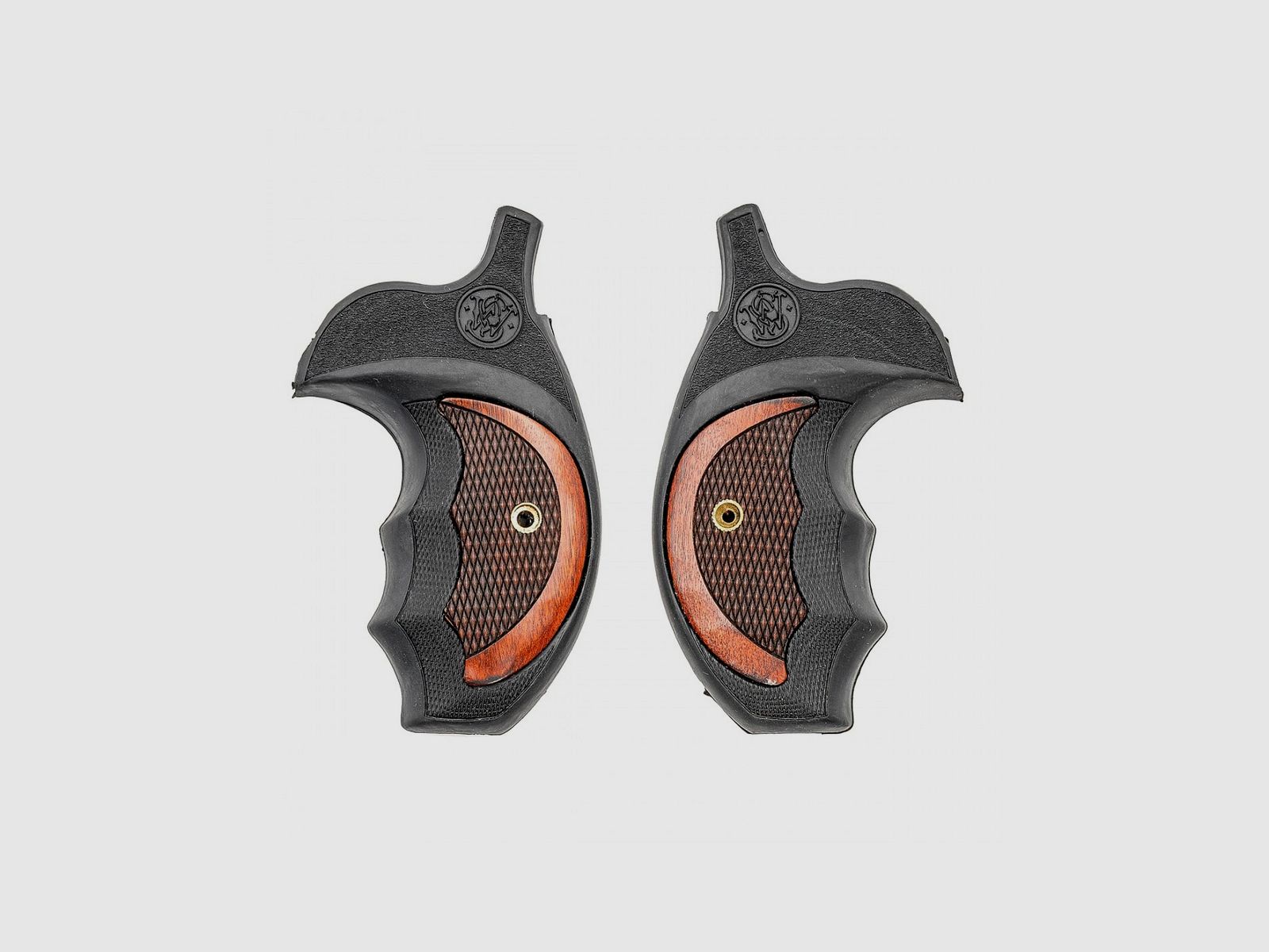 S&W K/L RUND FALCONIA SUPER ROSEWOOD CHECKERED INSERT, Bild 3 von 4