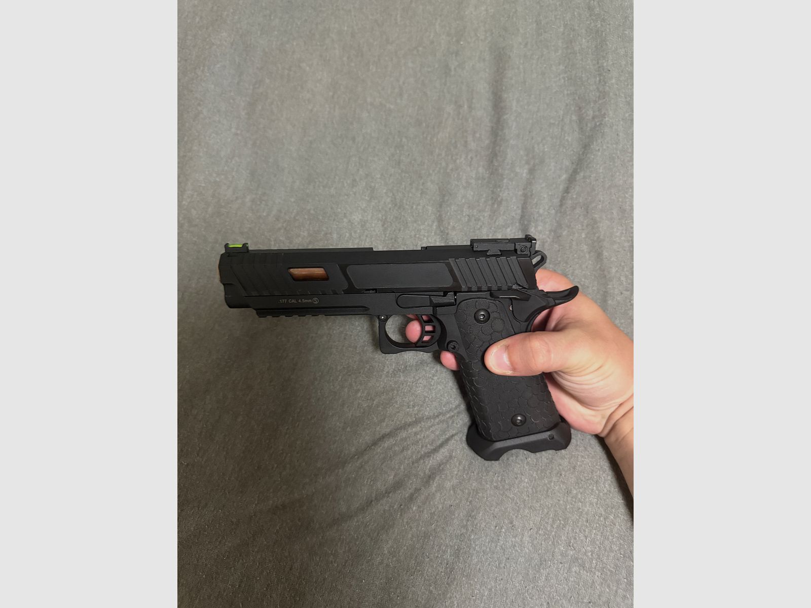 ASG / STI International Combat Master 2011 JW3 Airsoftpistole Vollmetall CO2BB 6mm BB schwarz