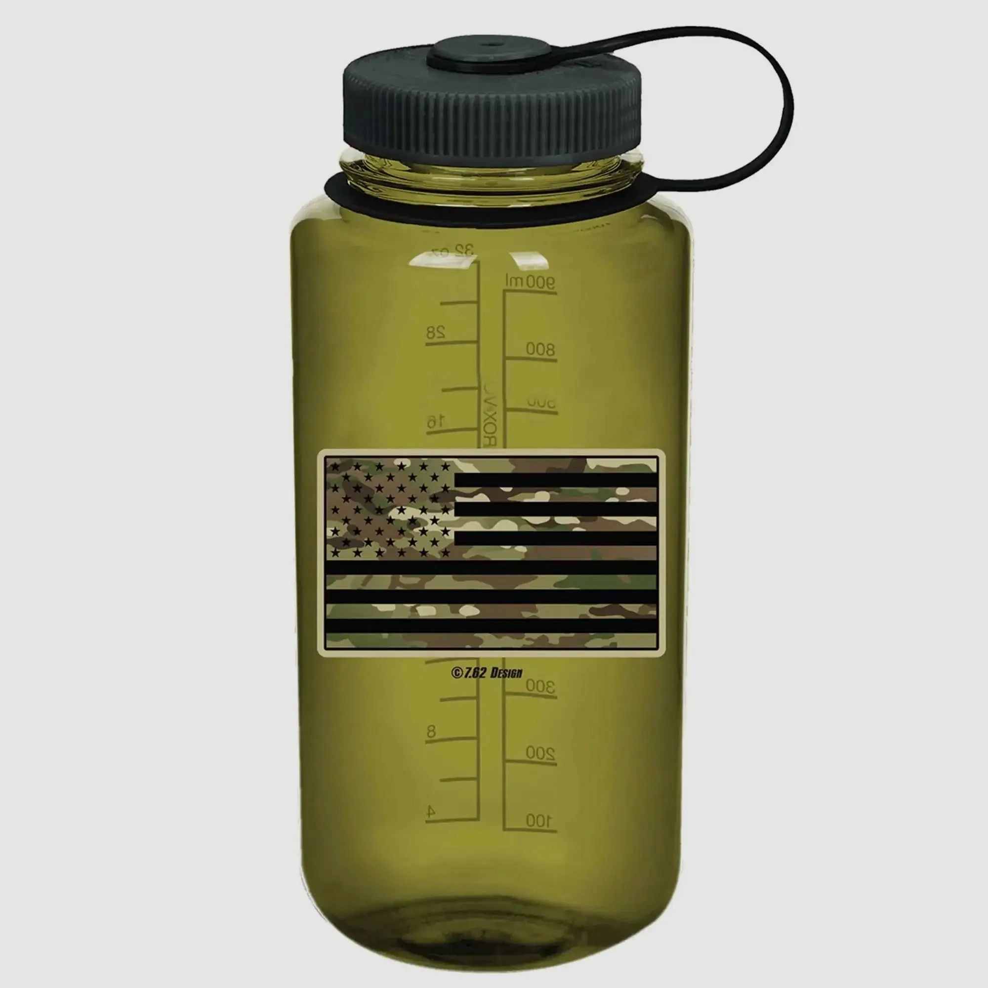 7.62 Design 7.62 Design Water Bottle 501 Camo Flag 950 ml - Gray