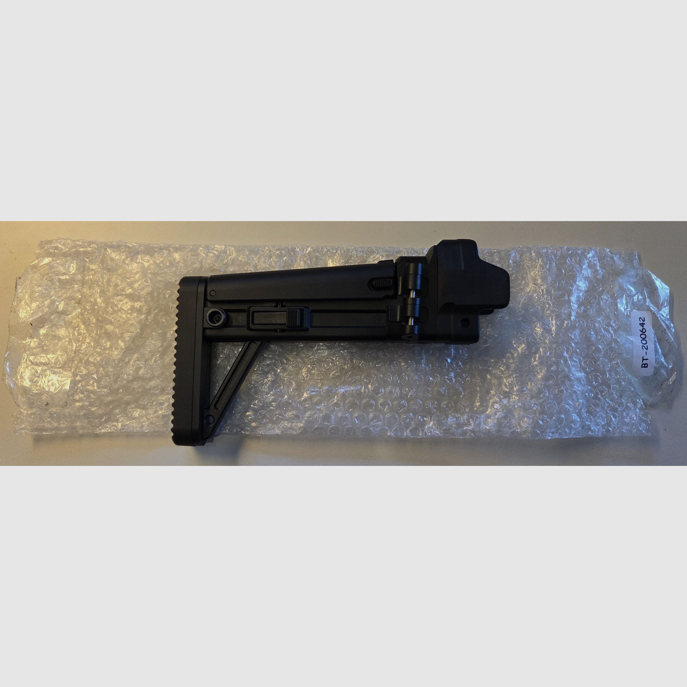 B&T MBT Schaft Längen-, Höhenverstellbar und klappbar für HK MP5, SP5, MKE T94 (Brügger&Thomet, Heckler&Koch, BT-200642, Klappschaft)