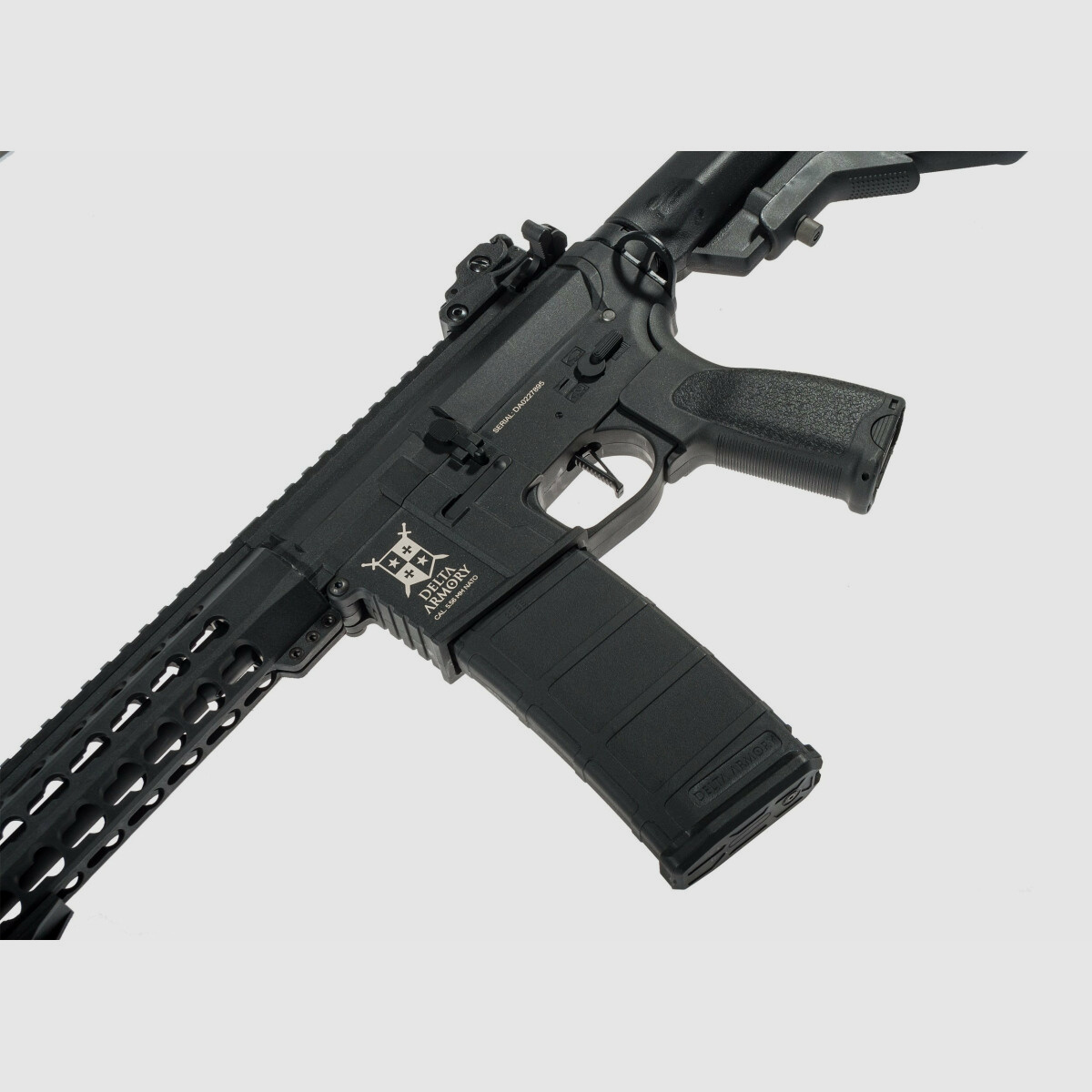 AR15 KeyMod 10 cali CHARLIE ETU NC! - Delta Armory Seria Czarna S-AEG Airsoft Karabin Wolny od 18 Lat