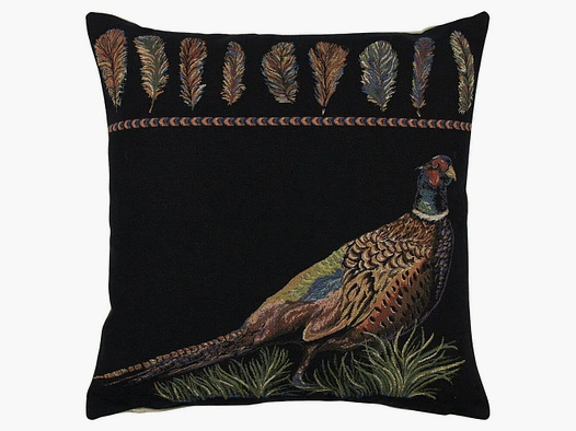 LivingActive Goblin Kissen Fasan schwarz 45x43x16 cm