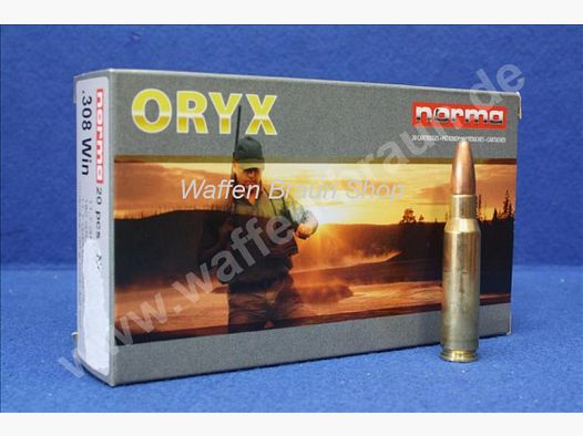 NORMA .308 WIN ORYX 11,7G 180GR 20 pezzi