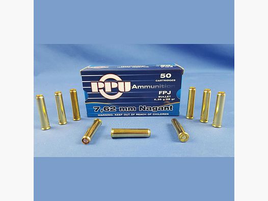 PPU 7,62mm Nagant FPJ 6,35g 98grs