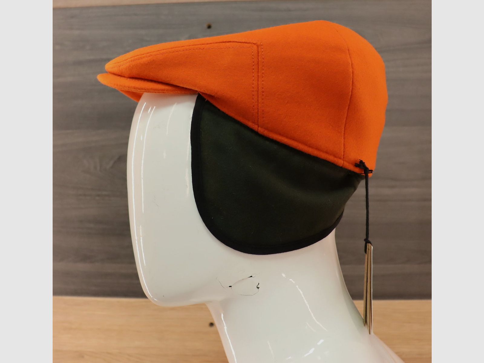 Orange-Braun Kappe mit umklappbarem Ohrenschutz, Bild 6 von 8