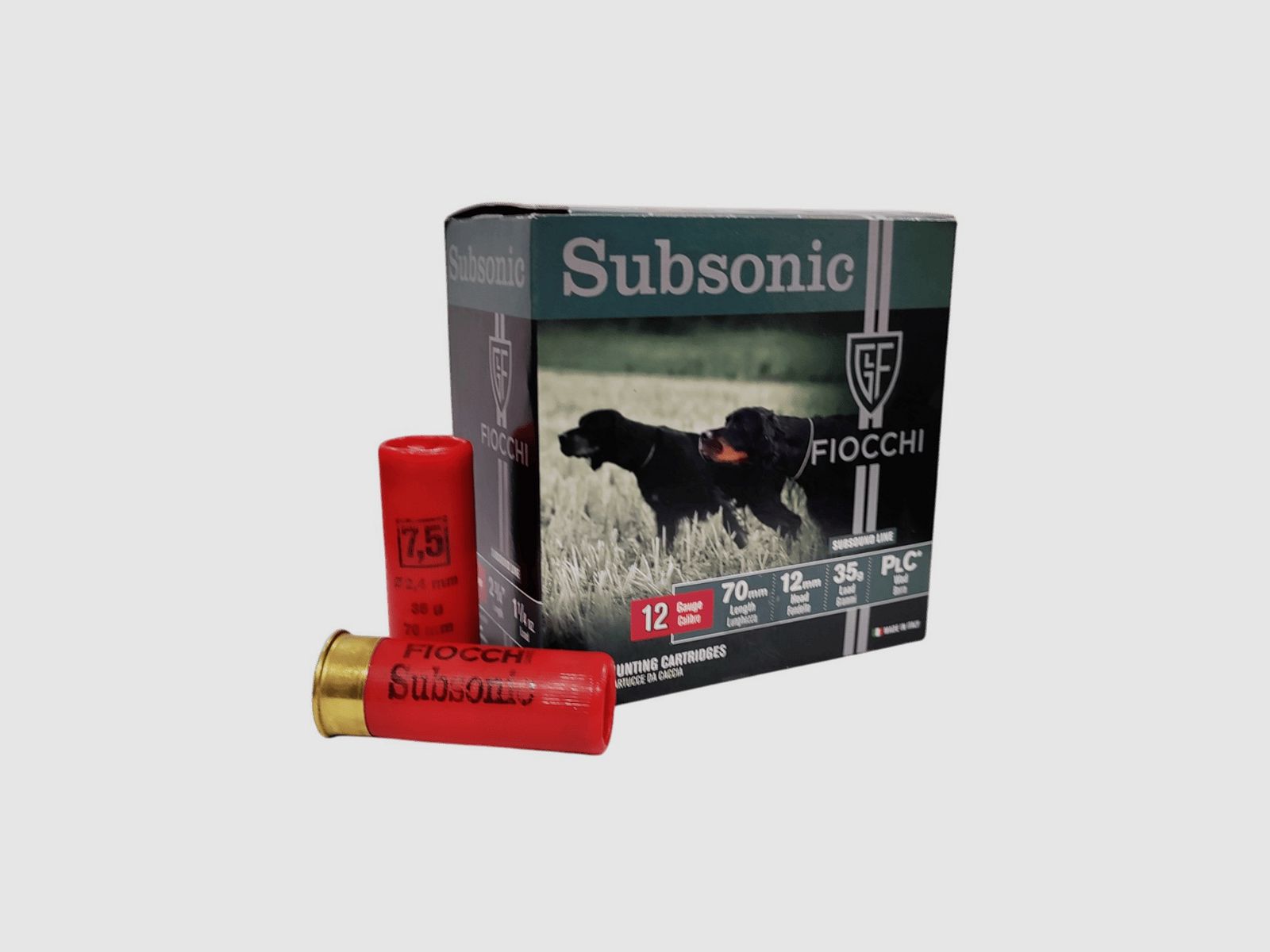 Fiocchi Subsonic Patronen kal. 12/70 35 g lood 7 en ½