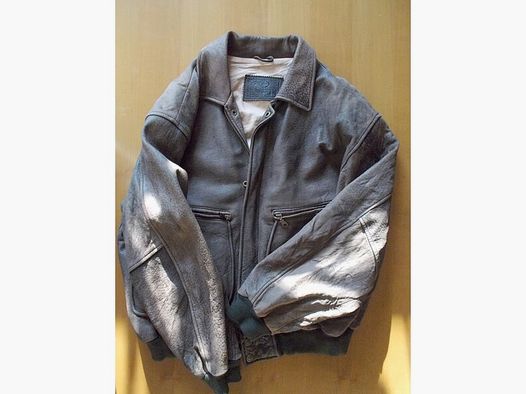 Herrenlederjacke, braun, Gr. L, gebaucht!