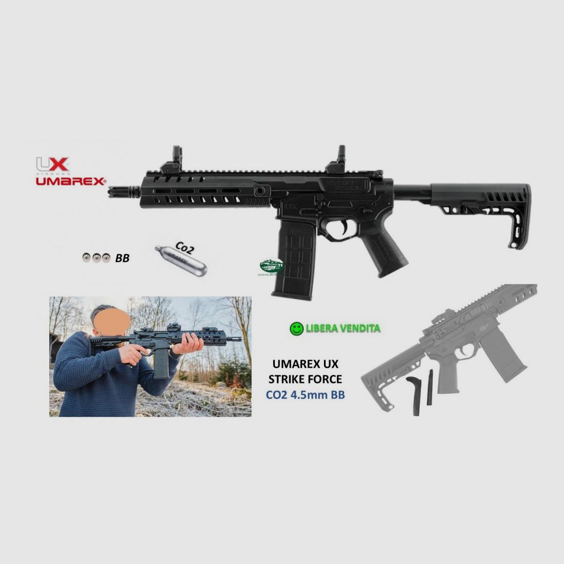 UMAREX Rifle UX STRIKE FORCE cal.4.5 mm Co2