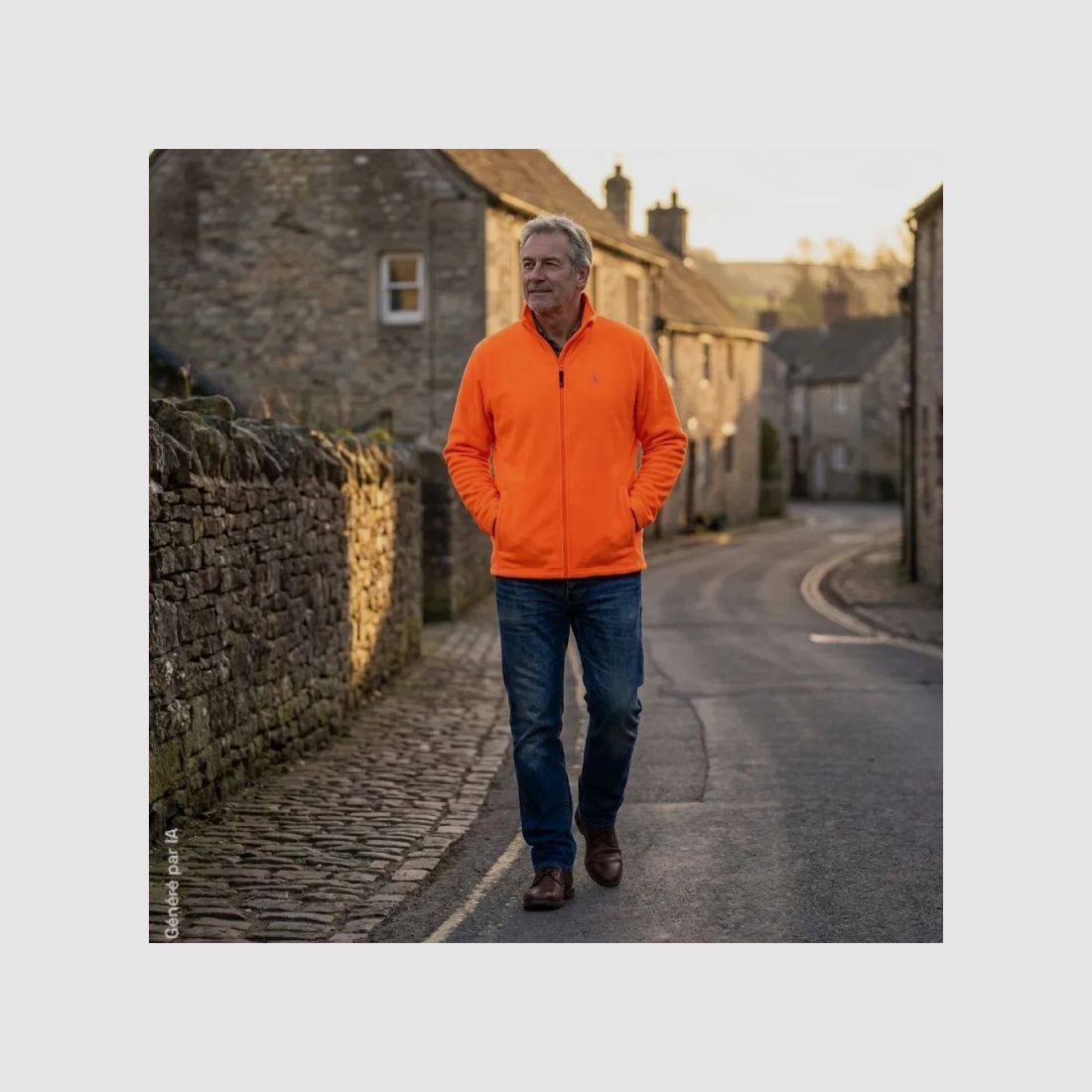 Fleecejacke Deerhunter Atlas Light orange 200 g/m², Bild 7 von 7