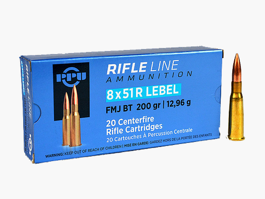 PPU 8x51R Lebel FMJ BT 200gr – 20er Pkg