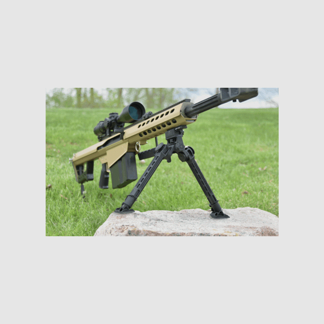 UTG Big Bore Full Stability Bipod, 9″-14″ Center Height