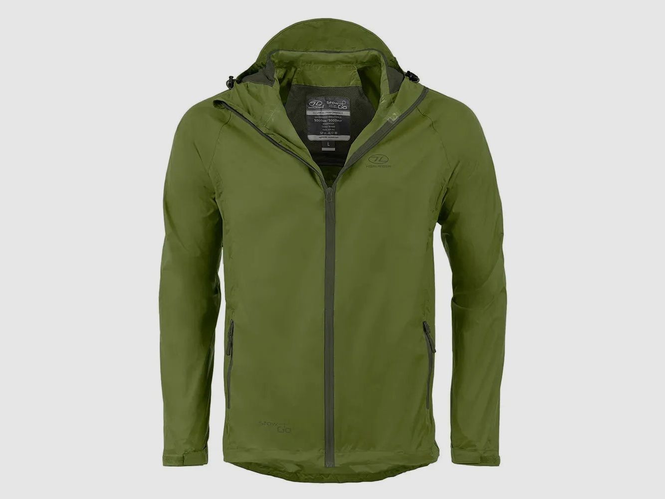 Highlander Rain Jacket Stow and Go