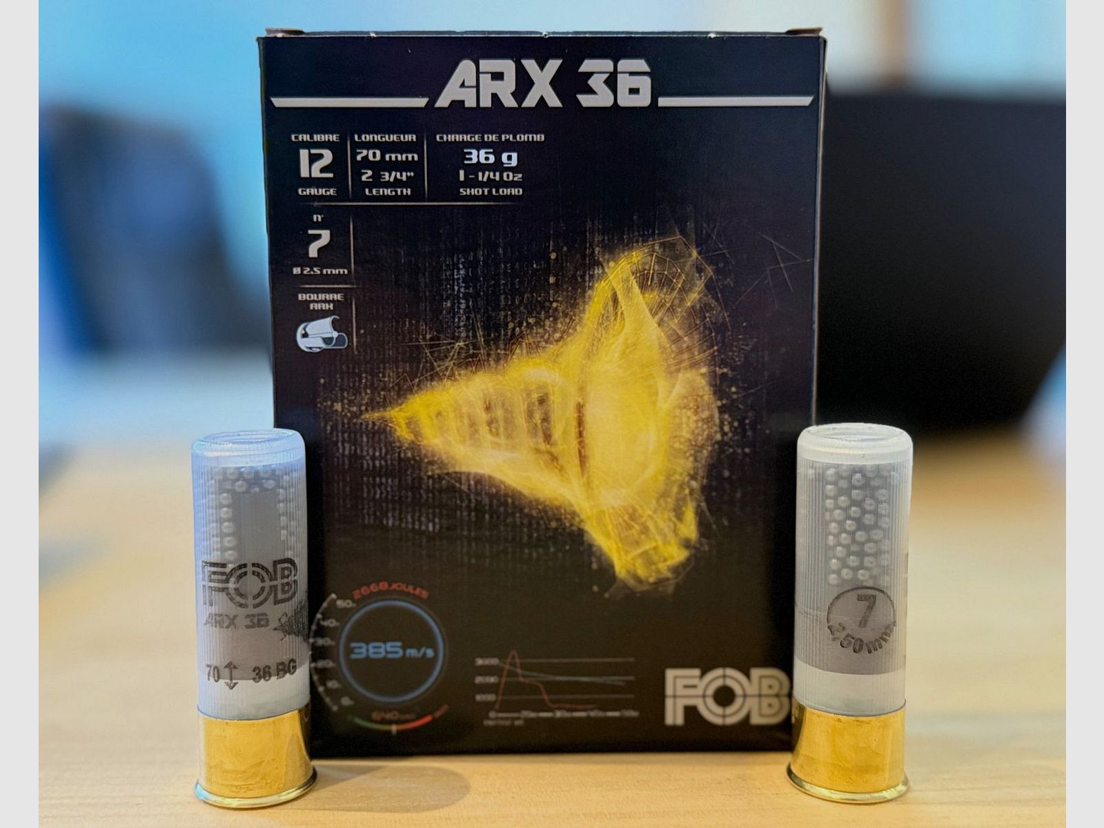 FOB ARX 36 Scatter - 12/70 - 36g - No. 7 (2.5mm) - Lead