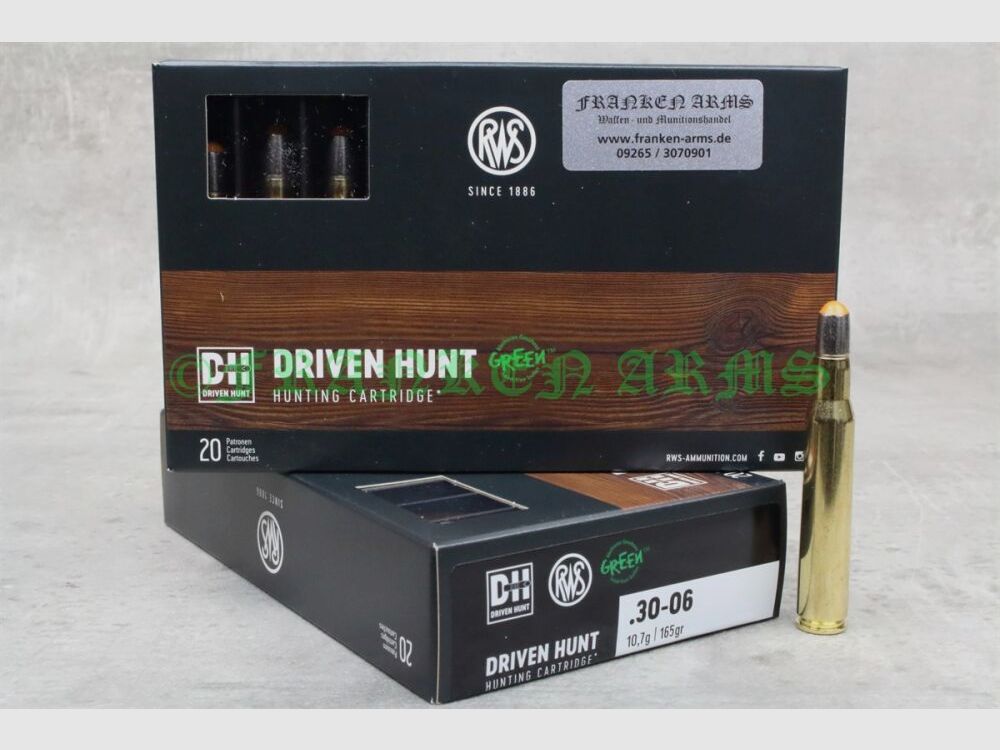 RWS DRIVEN HUNT .30-06 Spr. 165gr. 10.7g 20 pieces quantity discounts