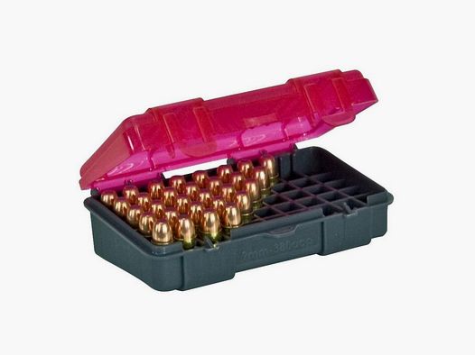PLANO handgun ammunition case with 50 slots – 9 mm