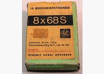 RWS (WZd.Fa.Rottweil) Büchsenpatronen 8x68S