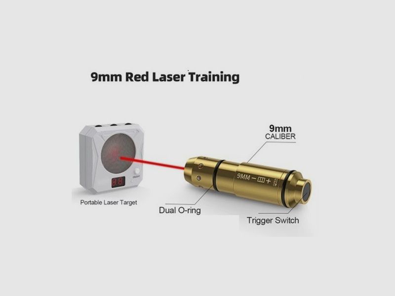 Dry Fire Trainingssystem Pufferpatrone Schießkino 9 x 19 / 45ACP