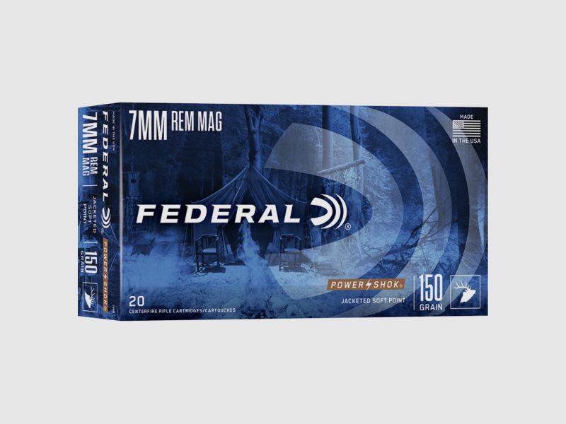 Patronen Federal Power Shok Kaliber 7Mm Rem Mag, Bild 1 von 8