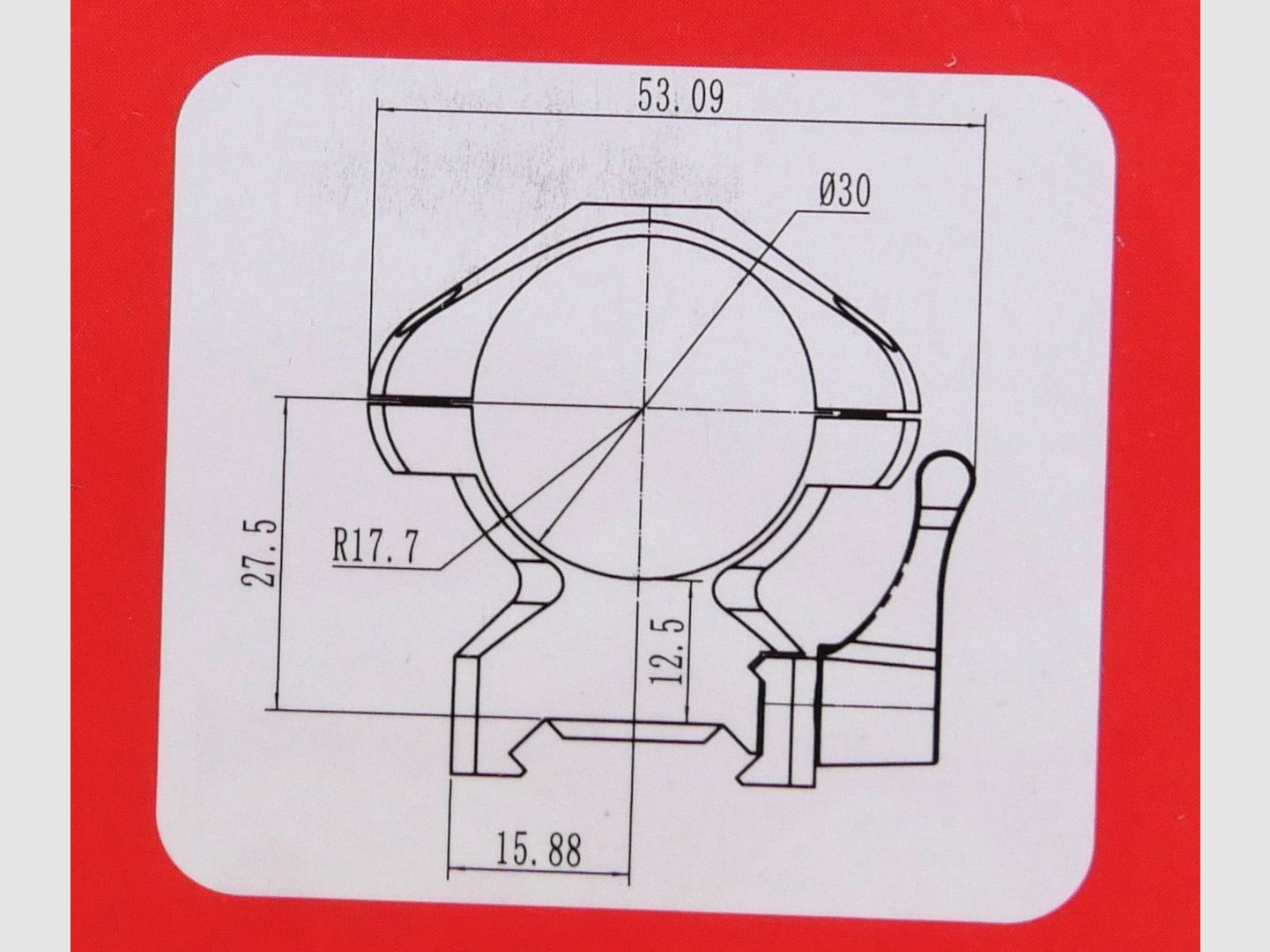 Nikko Stirling Stahl Ringmontage 30 mm High Hoch Quick Release NSMQR30WH