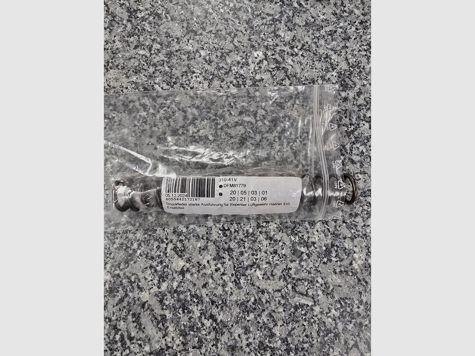 NEU Druckfeder starke Ausführung für Repertier Luftgewehr Haenel 310