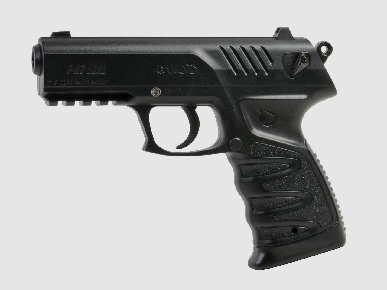 CO2 Luftpistole Gamo P-27 Dual Kaliber 4,5 mm Diabolo und BB (P18)