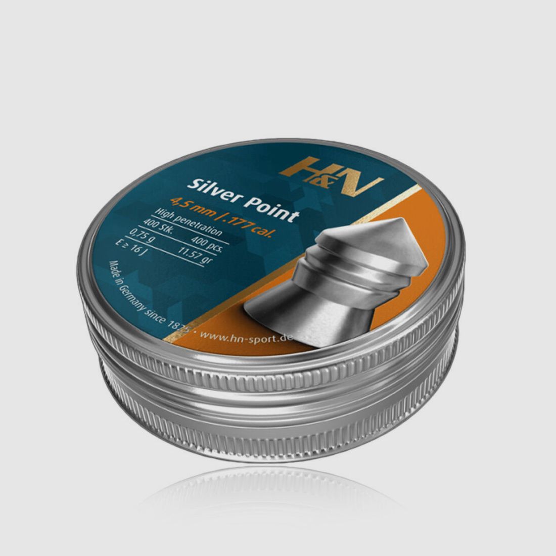 H&N Silver Point Diabolo Spitzkopf 4,5mm / 0,75 g / 400 Stk