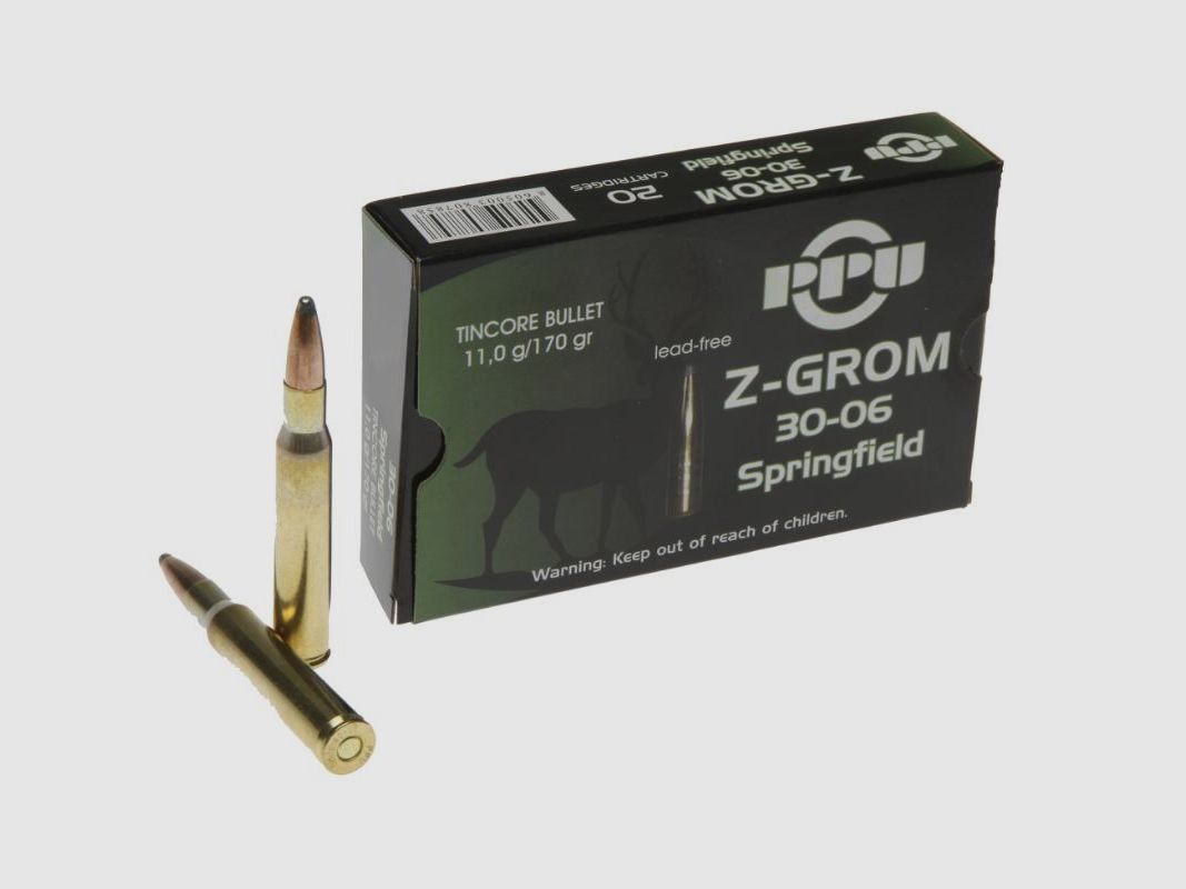 PPU Z-Grom 30-06 - 11Gram - 170grain - Blyfri, billede 1 af 2