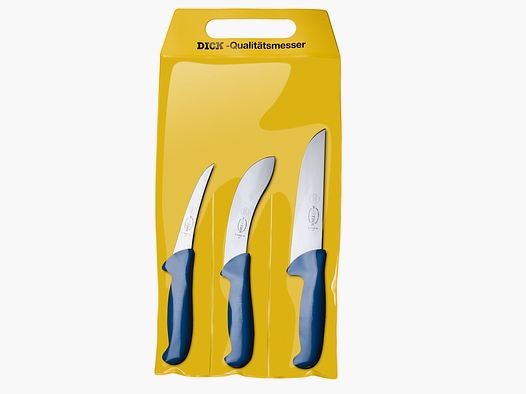 Juego de cuchillos Dick (azul), 3 piezas