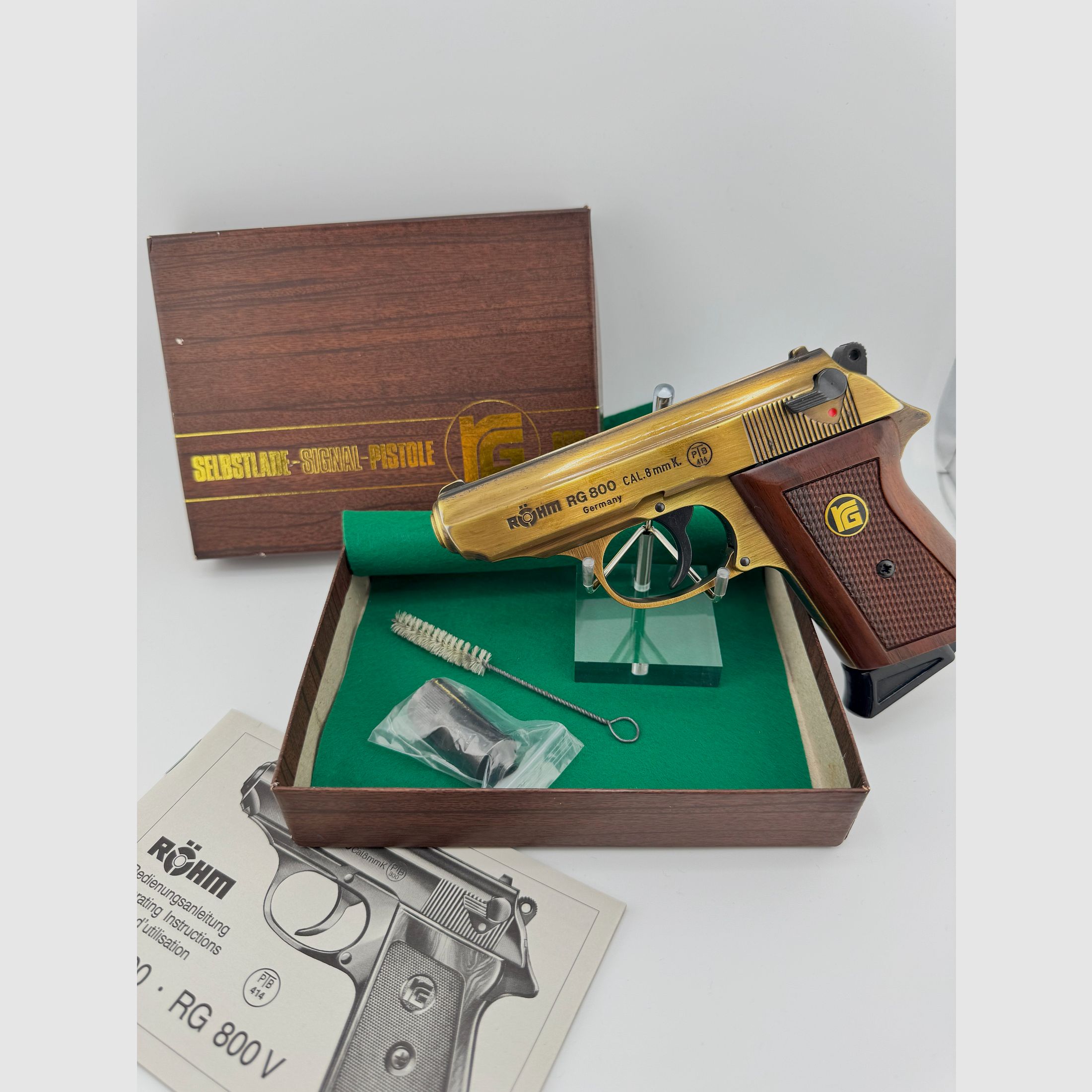 Röhm RG 800 SSW Sondermodell „Altmessing“ - PTB 414 - Beschussjahr KD (1993)