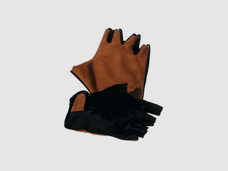 Bruine Vingerloze Leren Handschoenen Riserva Art. R1064, afbeelding 1 van 2