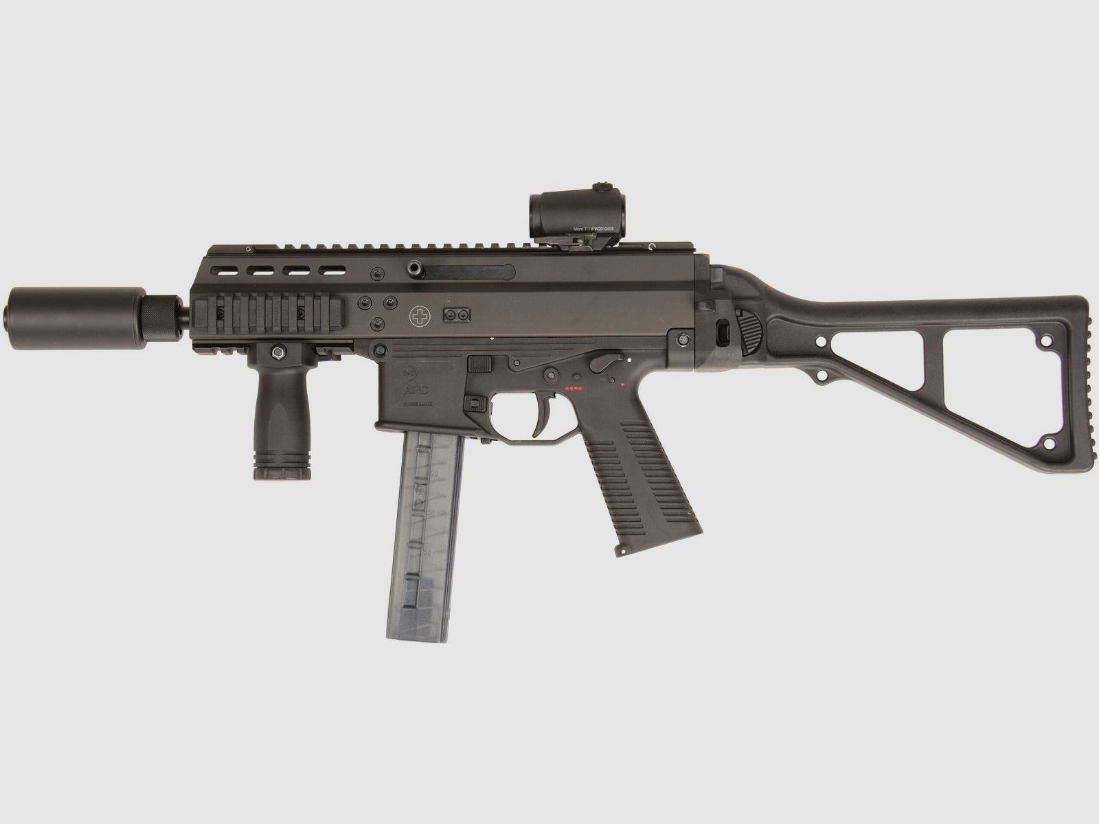 B&T QD-CQB Compact SMG/PDW Schalldämpfer – 9 mm Para, Bild 2 von 2