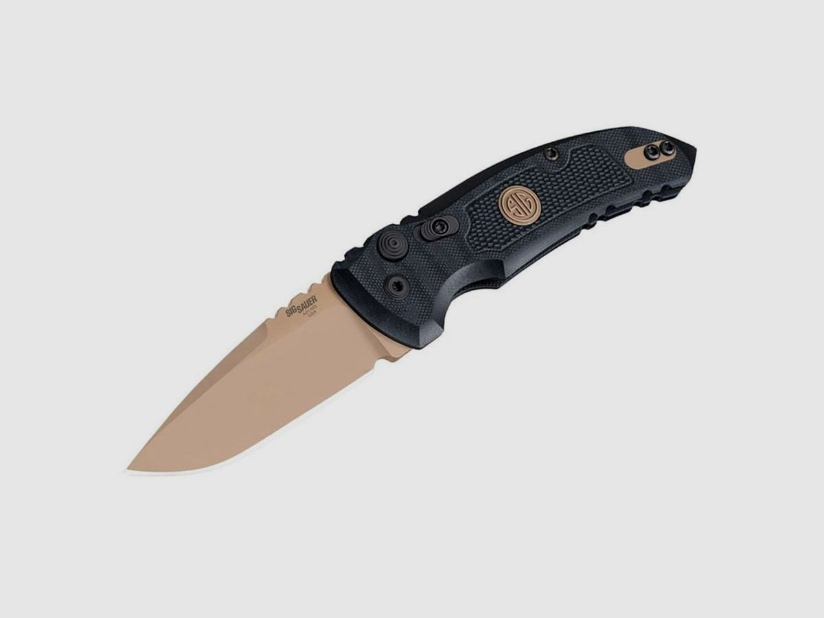 SIG Sauer A01 MicroSwitch 2,75" Droppoint Emperor Scorpion Automatikmesser, Bild 2 von 10