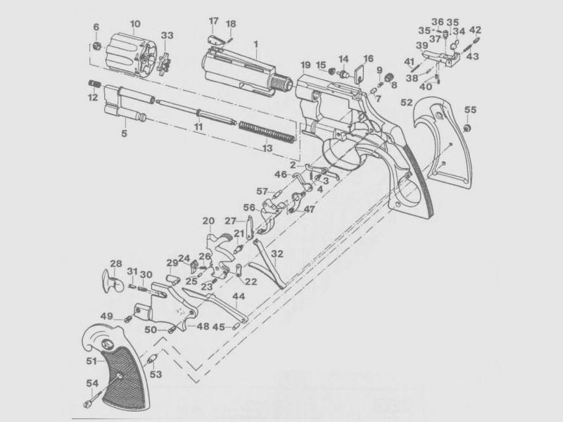 Hamerveer voor Colt Python - vervangonderdeel #TZ0001