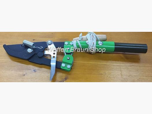 Teleskop Astschere ohne Stiel mit Seilzug Schwarz/ Grün 45 cm