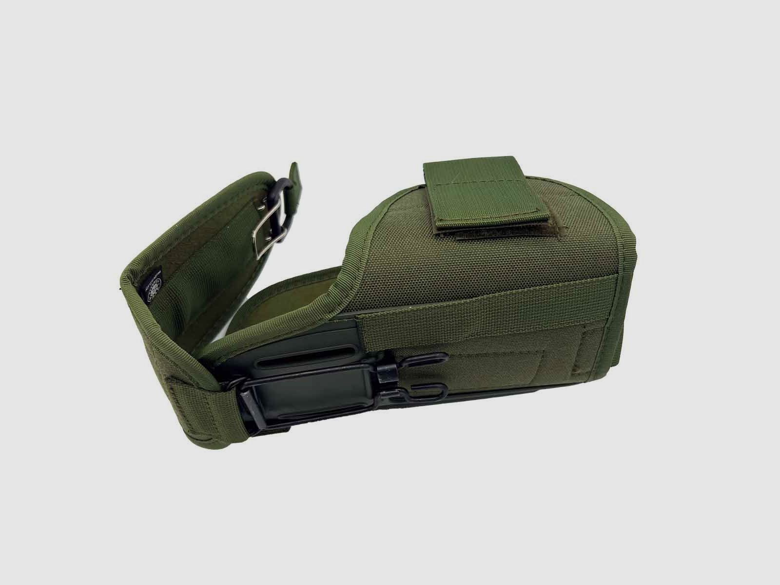 Verstellbares taktisches Holster für Pistolen mit Licht,- / Lasermodul Full Size L/Auto bis 5" Schwarz Linkshänder
