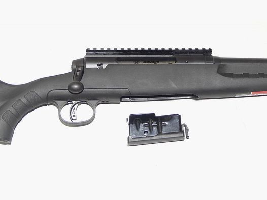 Savage Axis z Accutrigger, gwint wylotowy i Anschütz 3-12x56