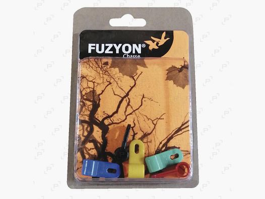 Blister mit 5 Kunststoffbefestigungen FUZYON CHASSE Ø 7,5 mm für Wasserwild