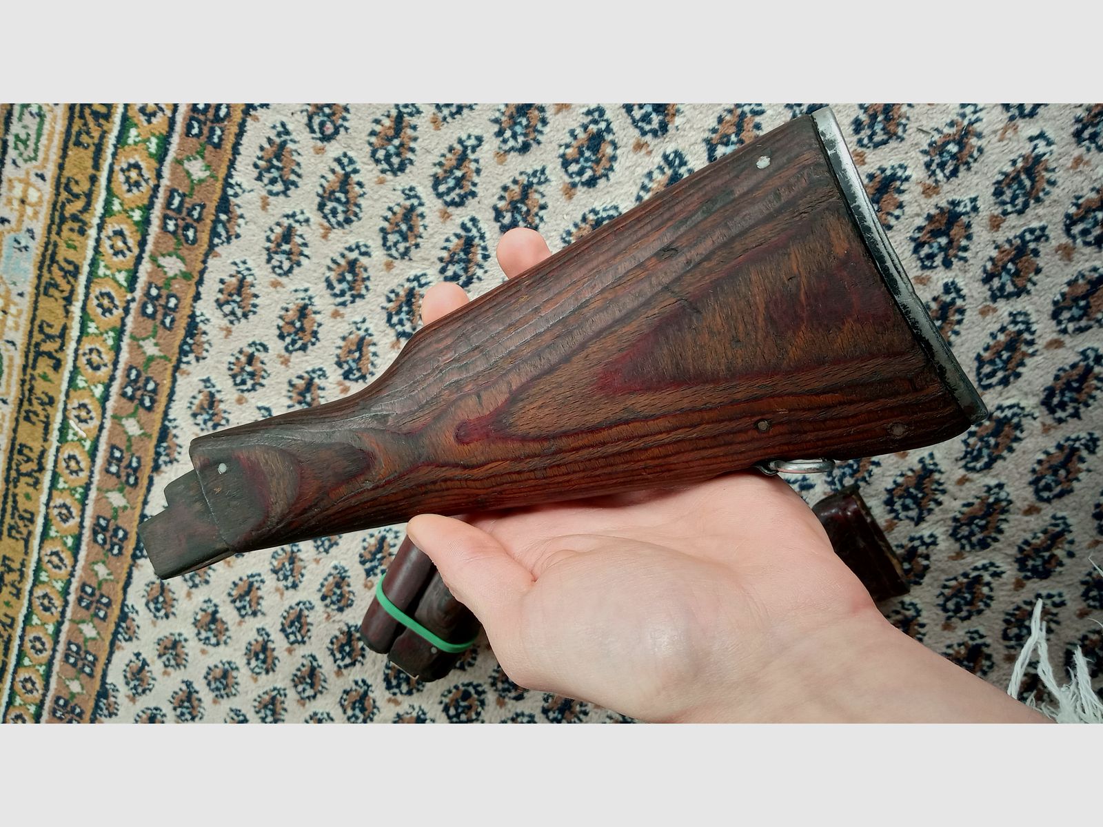 Komplettes Holz Laminat Festschaft Set inkl. Bakelit Griff, Schaft und Handschutz /  AKM und AK74