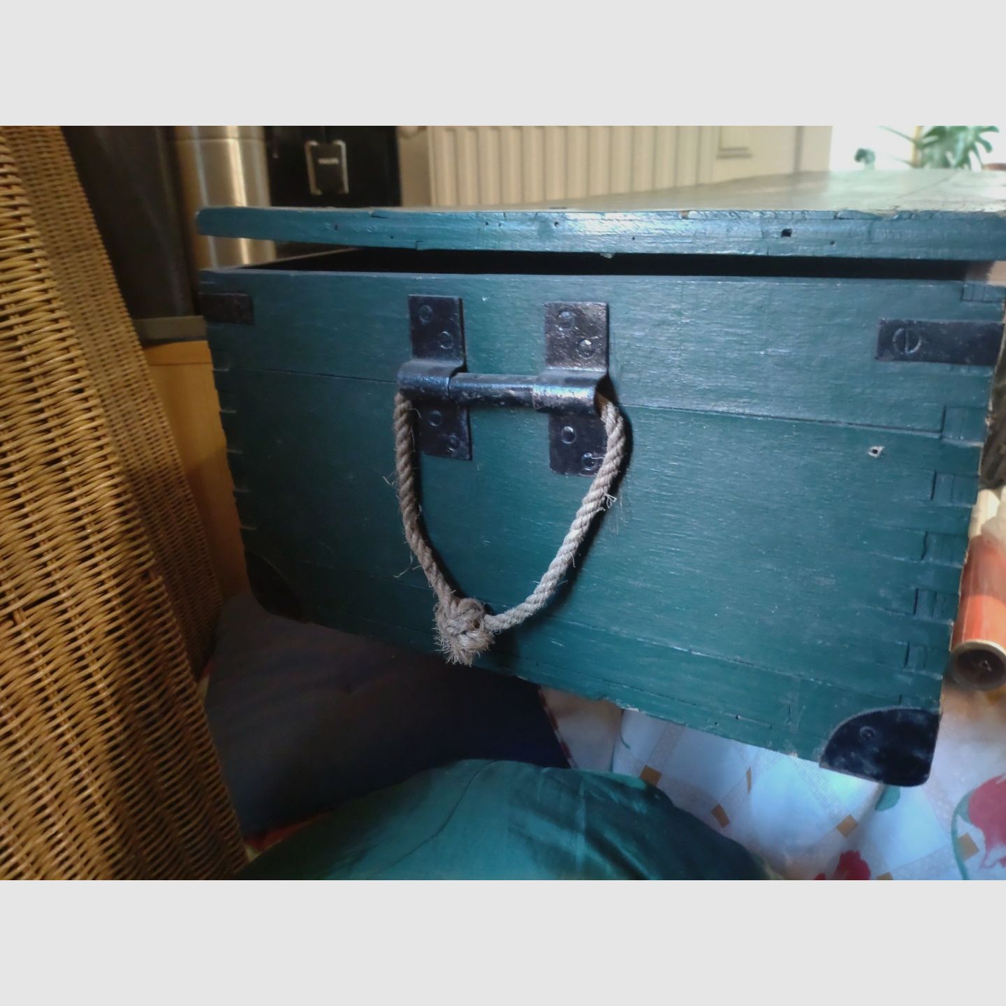 Caja de municiones - 2ª Guerra Mundial - 1940 - WM - Sello - Madera "Kart. 15cmK39" #Raro#