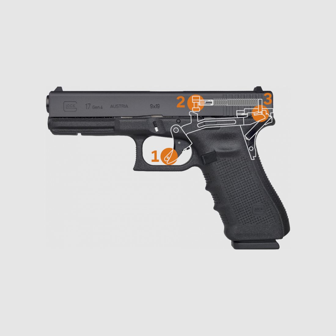 GLOCK 19 GEN 5 MOS FS 9X19 WITH THREADED BARREL, image 4 of 6