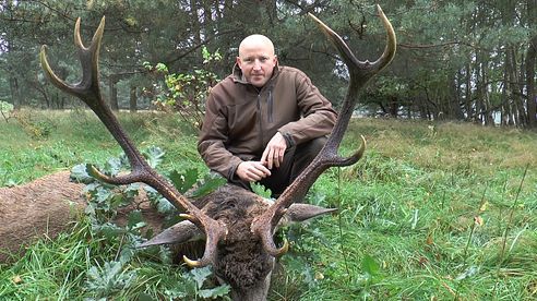 Der 1. Hirsch liegt - Jagd zur Hirschbrunft in Polen / Pommern! The first deer got killed!