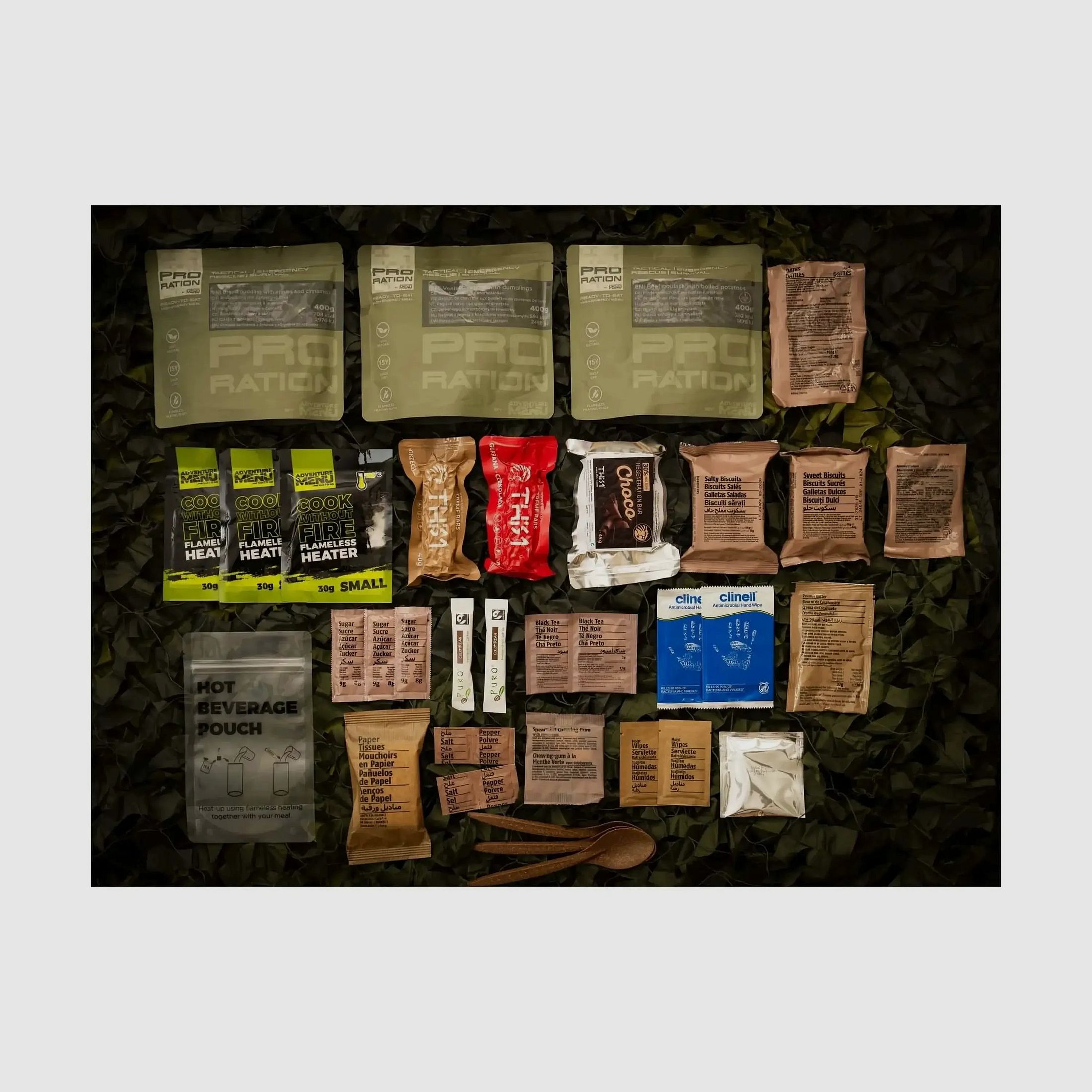 Pro-Ration Pro-Ration Ración Diaria Ultimate Ración Táctica Menú Completo Día 2